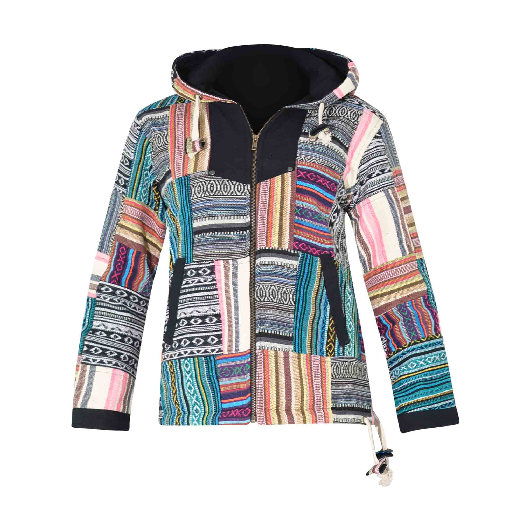 Foweknow Felpa con cappuccio da uomo messicano Baja Hippie Pulli con stampa etnica stile tribale, comoda felpa tradizionale da uomo, per il tempo libero, per lo sport all'aria aperta, grigio., M